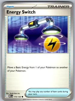 Energy Switch 115/132 Mega Evolution Pokemon Reverse Holo - Image 1