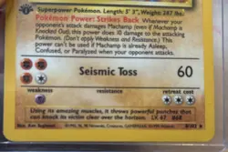 Pokemon Machamp 8/102 1st edition - Image 2