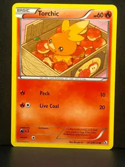 Torchic RC5/RC25 Holo Common Legendary Treasures: Radiant Collection Pokemon LP - Image 1