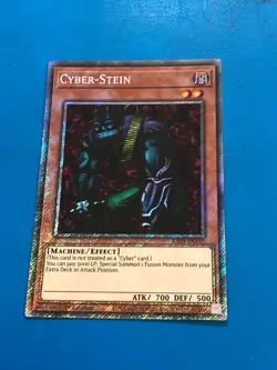 YUGIOH Platinum Secret Rare Cyber-Stein RA03-EN146 1st Edition - Image 1
