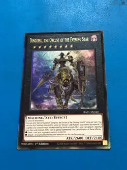 YUGIOH Ultimate Rare Dingirsu, The Orcust Of The Evening Star RA01-EN040 1st Ed - Image 1