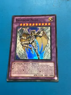 YUGIOH Super Rare Rainbow Neos LCGX-EN074 - Image 1