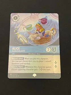Disney Lorcana Fabled Alice Accidentally Adrift 217/204 Epic Foil - Image 1