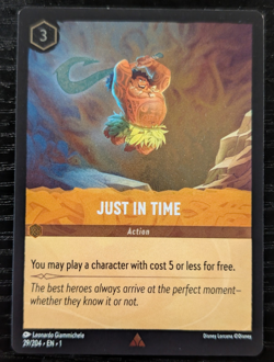 Disney Lorcana TCG Maui Just In Time 29/204 The First Chapter Action Foil EN - Image 1