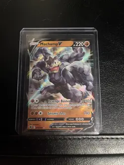 Pokemon TCG Machamp v Astral Radiance Ultra Rare Card 072/189 Near Mint - Image 1