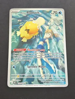 Pokemon Misty's Psyduck 193/182 Destined Rivals Illustration Rare Card NM - Image 1