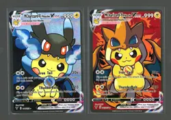 Pokemon Pikachu Cosplay CHARIZARD X & Y PIKACHU (2 CARDS) - Image 1