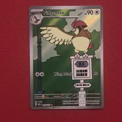 Pokemon TCG Pidgeotto 208/197 Obsidian Flame Full Art Illustration Rare - Image 1