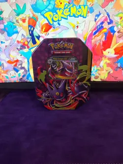 Pokemon TCG Mega Moonlit Mega Gengar ex Tin Brand New and Sealed - Image 1
