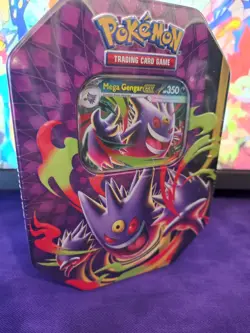Pokemon TCG Mega Moonlit Mega Gengar ex Tin Brand New and Sealed - Image 2