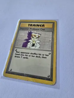 Pokemon TCG Imposter Professor Oak Trainer Base Set Rare 73/102 HP Vintage - Image 2
