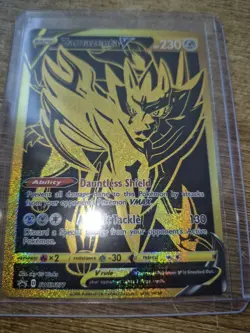 Pokemon TCG Zamazenta V SWSH077 Sword & Shield Promo English Holo Foil 230 - Image 1
