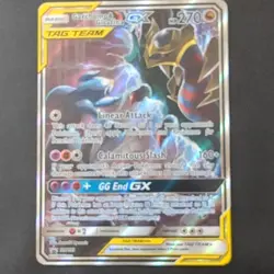 Pokemon TCG Garchomp & Giratina GX TAG TEAM Full Art Holo SM193 270HP English - Image 1