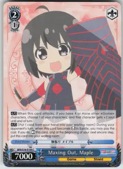 Weiss Schwarz TCG Maxing Out, Maple Common BOFURI BFR/S78-E104 C - Image 1