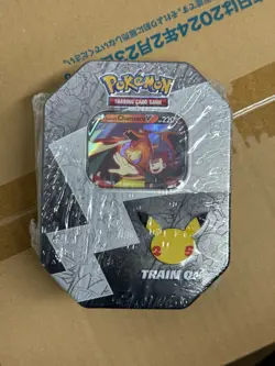 Pokemon Celebrations Tin (Lance's CHARIZARD V) 25th Anniversary Factory Sealed - Image 1