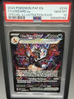 PSA 10 Paldean Fates Charizard ex #234/091 SIR (Shiny) Bumper Included - Image 1