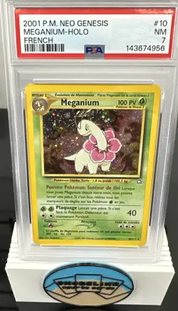 2001 Pokemon Neo Genesis Meganium-Holo French PSA 7 POP 5 - Image 1
