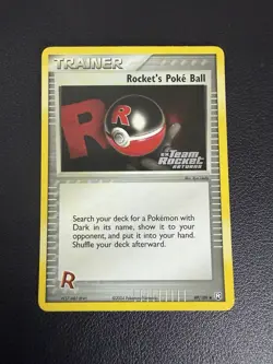 Pokemon TCG Rocket's Poke Ball EX Team Rocket Returns 89 Reverse Holo Uncommon - Image 1