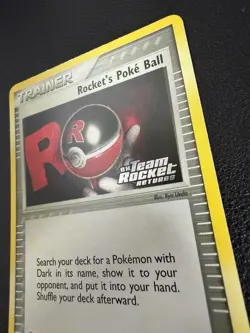 Pokemon TCG Rocket's Poke Ball EX Team Rocket Returns 89 Reverse Holo Uncommon - Image 4