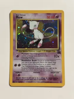 Mew Holo Rare Pokemon Black Star Promo #9 WOTC 1999-2000 - Image 1