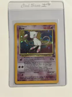 Mew Holo Rare Pokemon Black Star Promo #9 WOTC 1999-2000 - Image 2