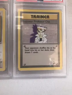 2 PSA 9 Pokemon Base Set 2 Rares Snorlax 30/130 & Imposter Professor Oak 102/130 - Image 3