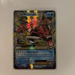 POKEMON 2016 MEGA M GYARADOS EX HOLO HP240 27/122 BLAST GEYSER - Image 1