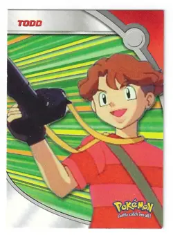 Todd #HV3 Pokemon 2000 Topps TV Heroes & Villians Card Vintage Pokemon Snap LP - Image 1