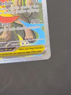 Mega Pyroar ex 099/086 Full Art Double Ultra Rare Pokemon Chaos Rising ME04 Mint - Image 4