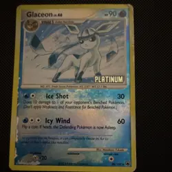 Pokemon TCG Glaceon Platinum 20/100 Reverse Holo Promo 2008 HP 90 - Image 1