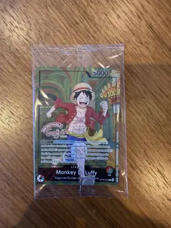 Carte Promo One Piece Monkey D. Luffy x Musee Grevin OP13-001 (SCELLE) - Image 1