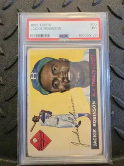 1955 Topps Jackie Robinson #50 PSA 1 - Image 1