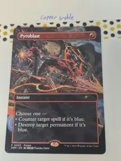 MTG - Pyroblast - Wilds of Eldraine Promo WPM - EX - Image 1