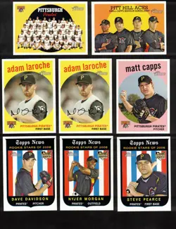 2008 Topps Heritage Pittsburgh Pirates 1-720 Master Team Set SPs Black Backs! - Image 1