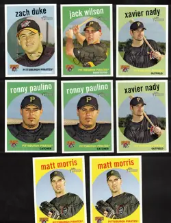 2008 Topps Heritage Pittsburgh Pirates 1-720 Master Team Set SPs Black Backs! - Image 3