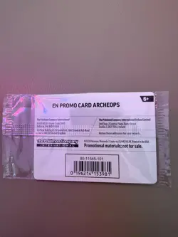 Exclusive Pokemon Chicago Field Museum Fossil Exhibit Archeops Promo Card Sealed - Image 2