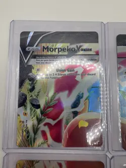 Pokemon TCG Sword & Shield Promo Morpeko V-Union Jumbo and Regular Cards Set! - Image 3