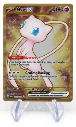 Pokemon Mew ex Metal Hyper Rare Gold Promo Scarlet & Violet 151 UPC 205/165 3 - Image 1
