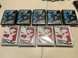 Pokemon TCG White Flare Black Bolt Card Sleeves New Lot Of 9 - Image 1