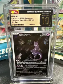 🔥CGC 10 PRISTINE Mewtwo 183/165 HOLO ART RARE 151 Japanese Pokemon Card Batman - Image 1