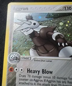 Aggron EX Legend Maker 2/92 Holo Rare Pokemon TCG Card w/ 💫 Swirl - NM - Image 3