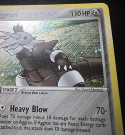 Aggron EX Legend Maker 2/92 Holo Rare Pokemon TCG Card w/ 💫 Swirl - NM - Image 4