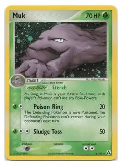 2006 Pokemon EX Legend Maker Muk Holo #11/92 - Image 1