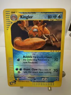 Kingler 050/165 - Pokemon TCG - Expedition Base Set - Vintage Reverse Holo - Image 1