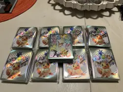 Pokemon TCG Prismatic Evolutions Card Sleeves New Lot Of 9 - Image 1