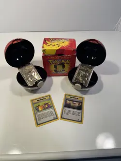 1999 2-Pikachu Pokemon Gold Plated Card 23K Limited Edition Plus Two Trainers - Image 1