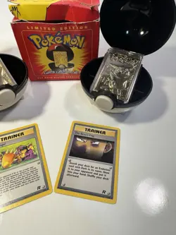 1999 2-Pikachu Pokemon Gold Plated Card 23K Limited Edition Plus Two Trainers - Image 3