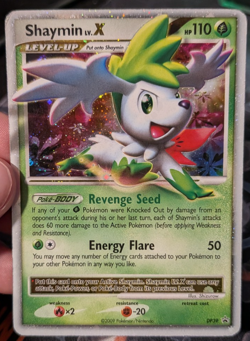 Pokemon Shaymin LV.X DP 39 Black Star Promo Diamond And Pearl Holo 2009 MP - Image 1
