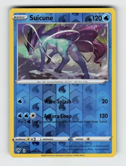 Suicune 037/189 - Pokemon - Darkness Ablaze - Reverse Holo Rare - NM - Image 1