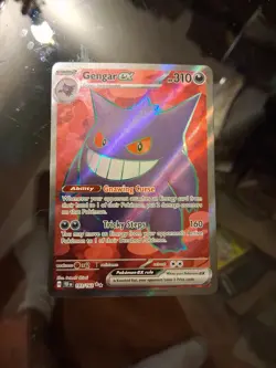 Pokemon TCG Gengar ex 193/162 SV05 Temporal Forces Full Art UR Holo ENG 2024 - Image 1